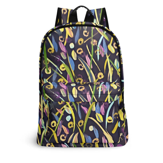 17 Inch Twill Leather School Backpack