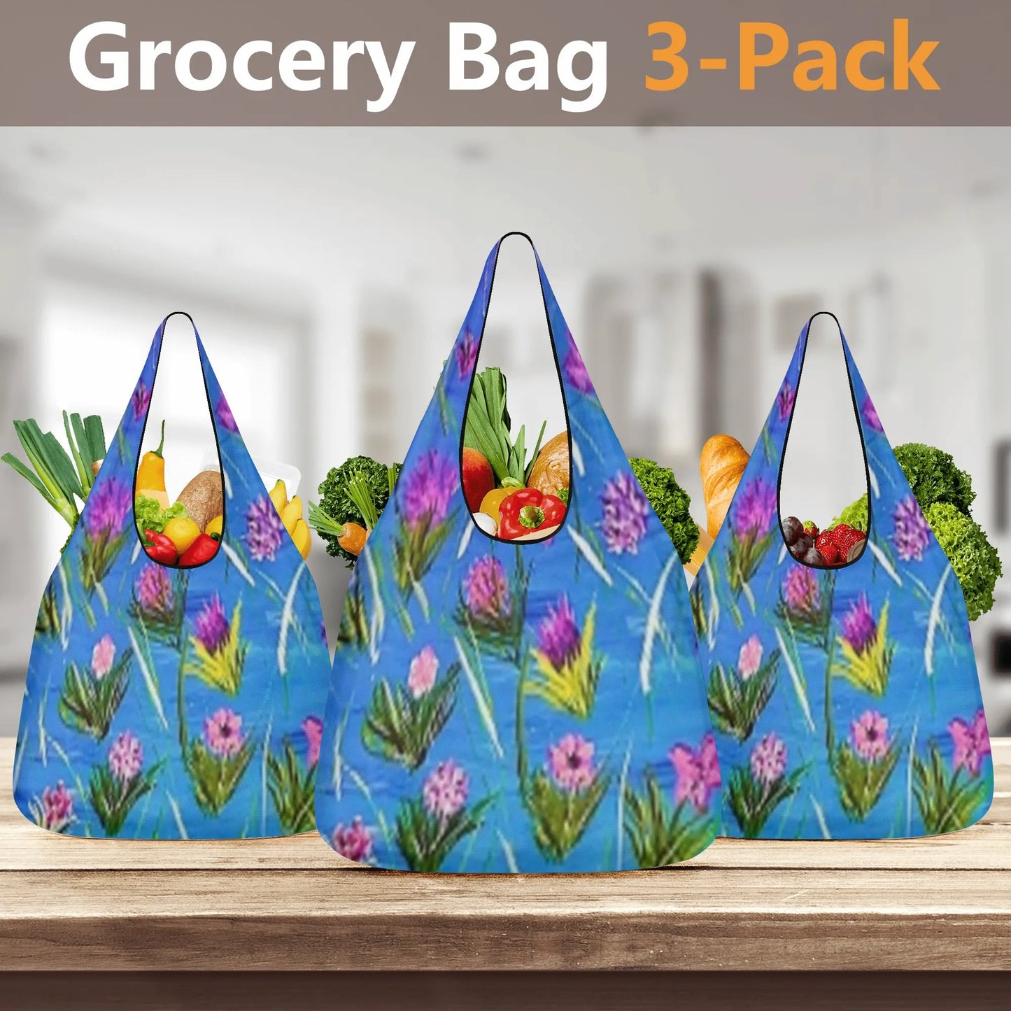 3 Pack of Grocery Bag Storage