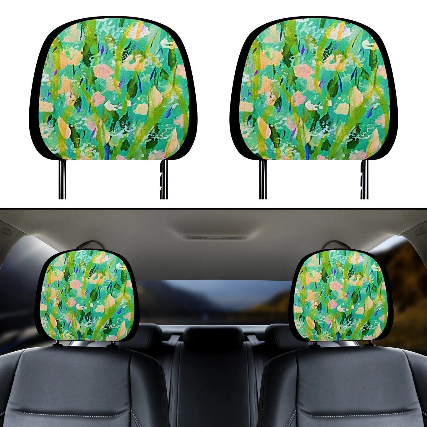 Car Headrest Covers