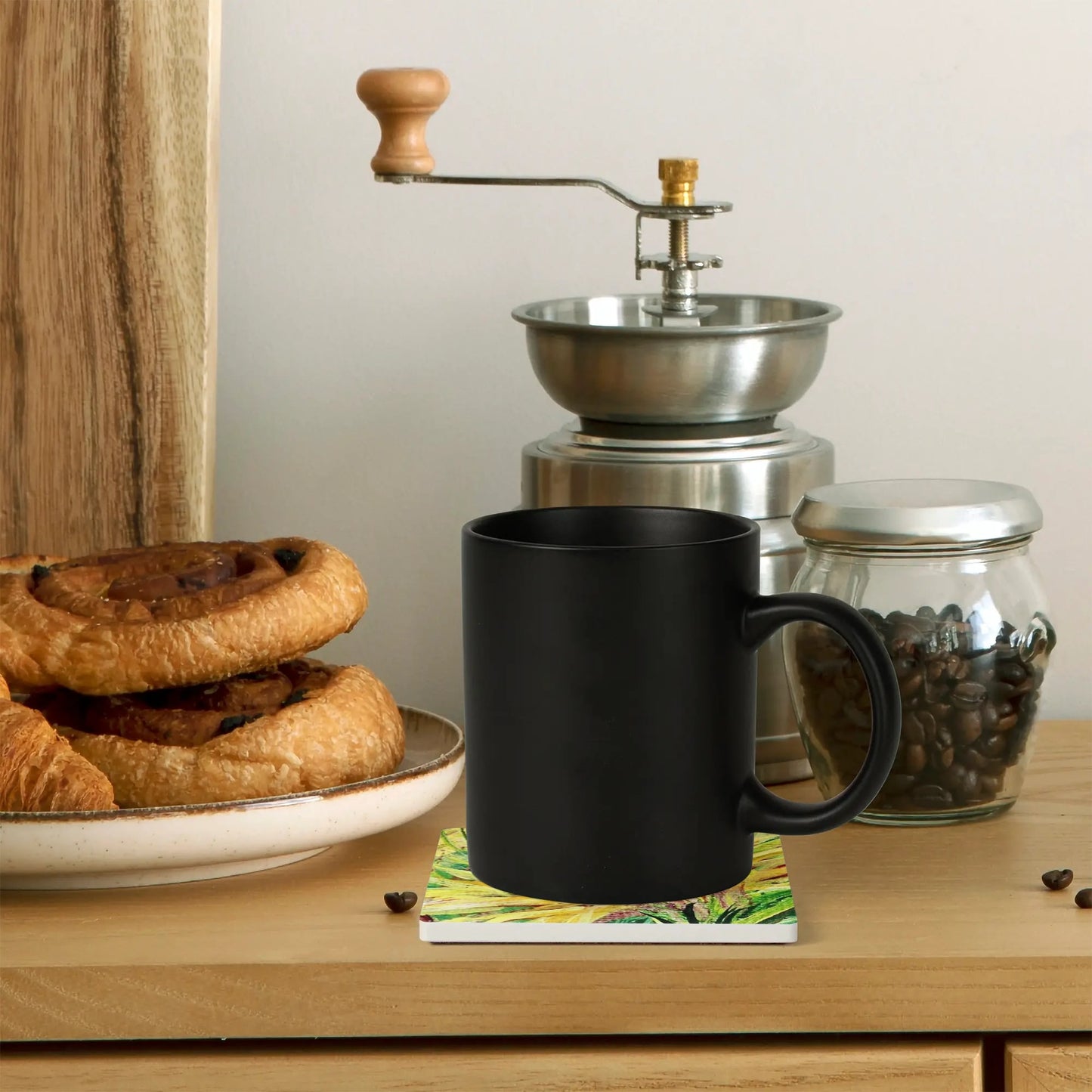 Square Ceramic Coasters 4 Pcs