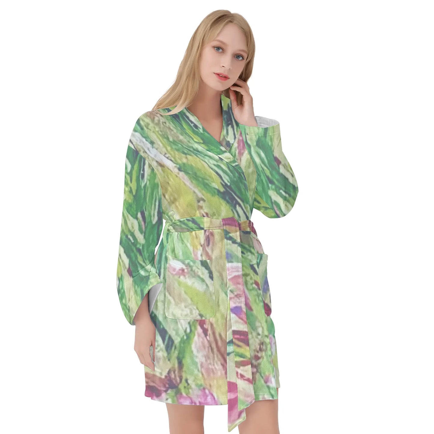 Womens Short Bathrobe