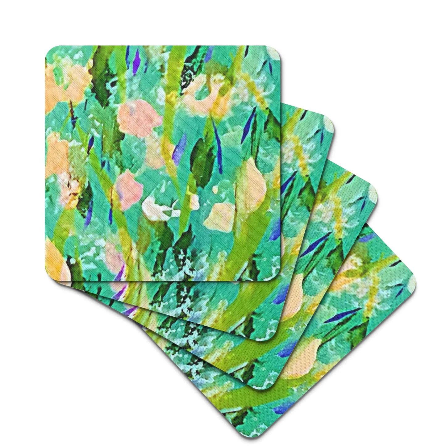 Rubber Coasters Set 4 Pcs