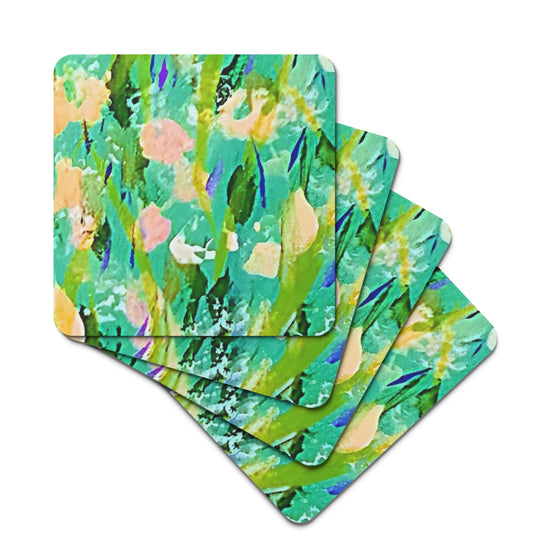 Rubber Coasters Set 4 Pcs