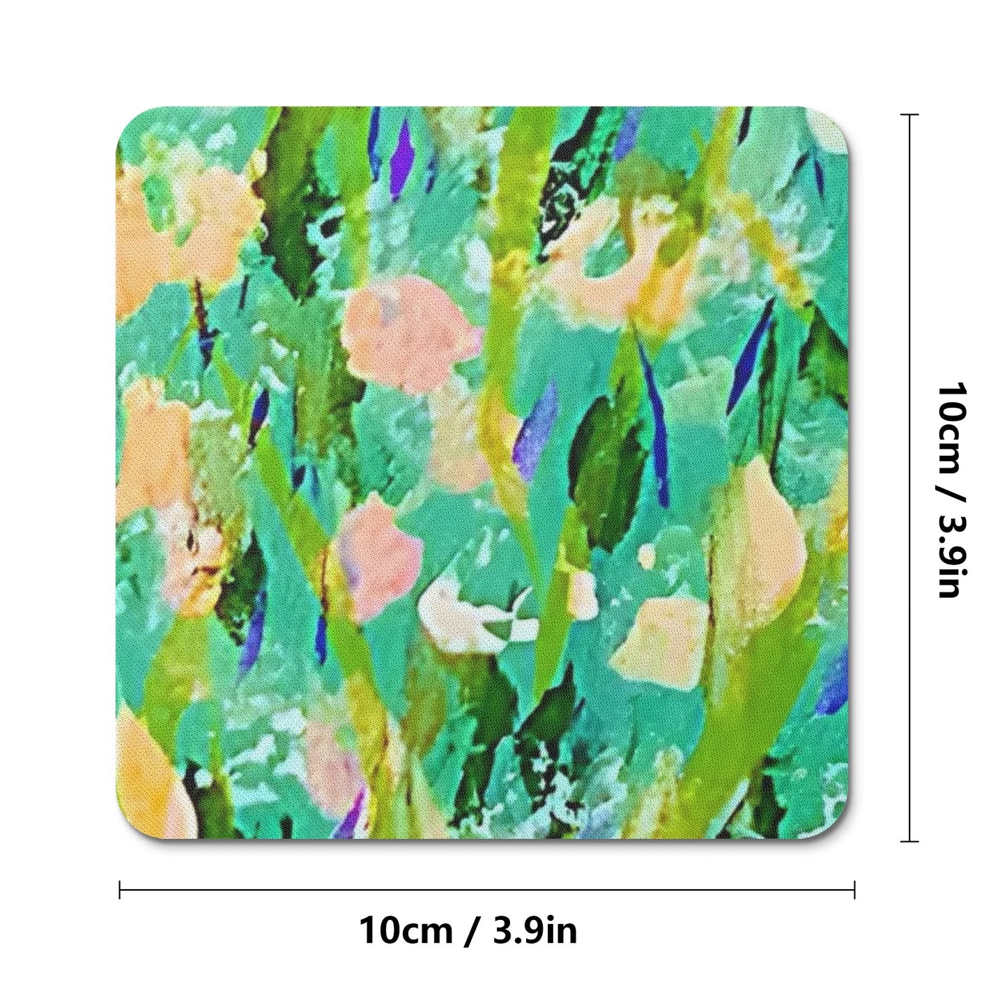 Rubber Coasters Set 4 Pcs