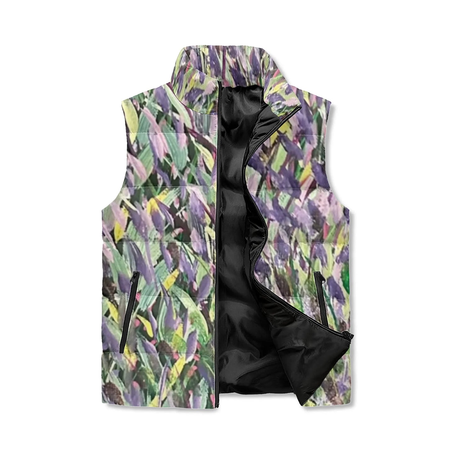 Lightweight Stand Collar Zip Up Puffer Vest