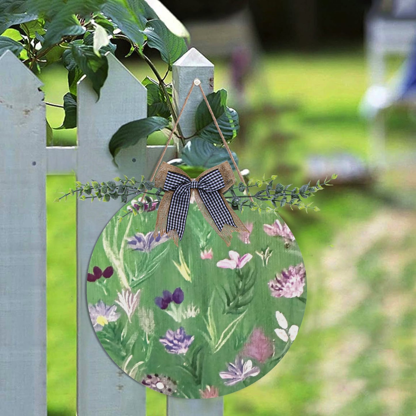 Round Acrylic Door Decoration Wall Sign