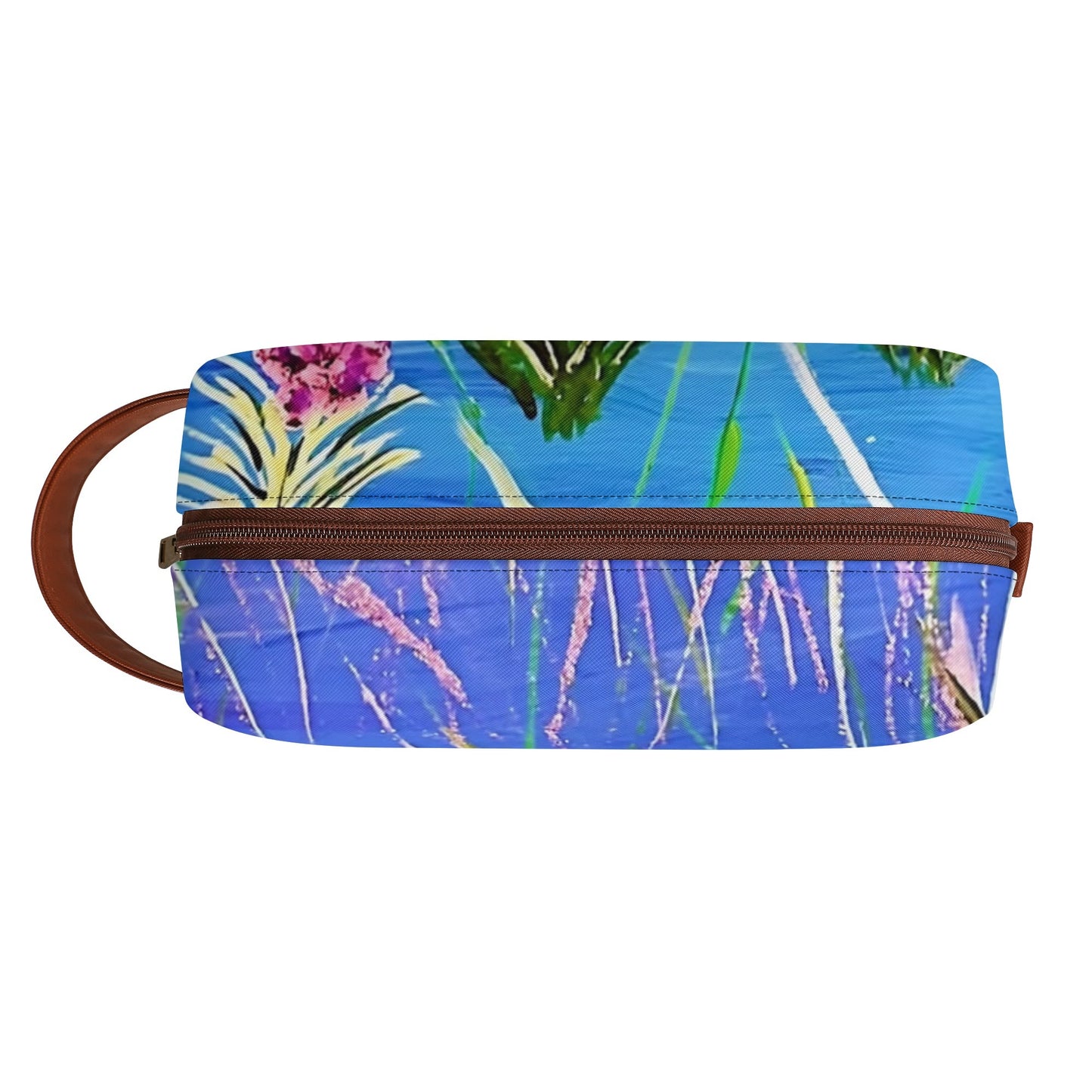 Travel PU Leather Toilettrie Bag Makeup Cosmetics Organizer