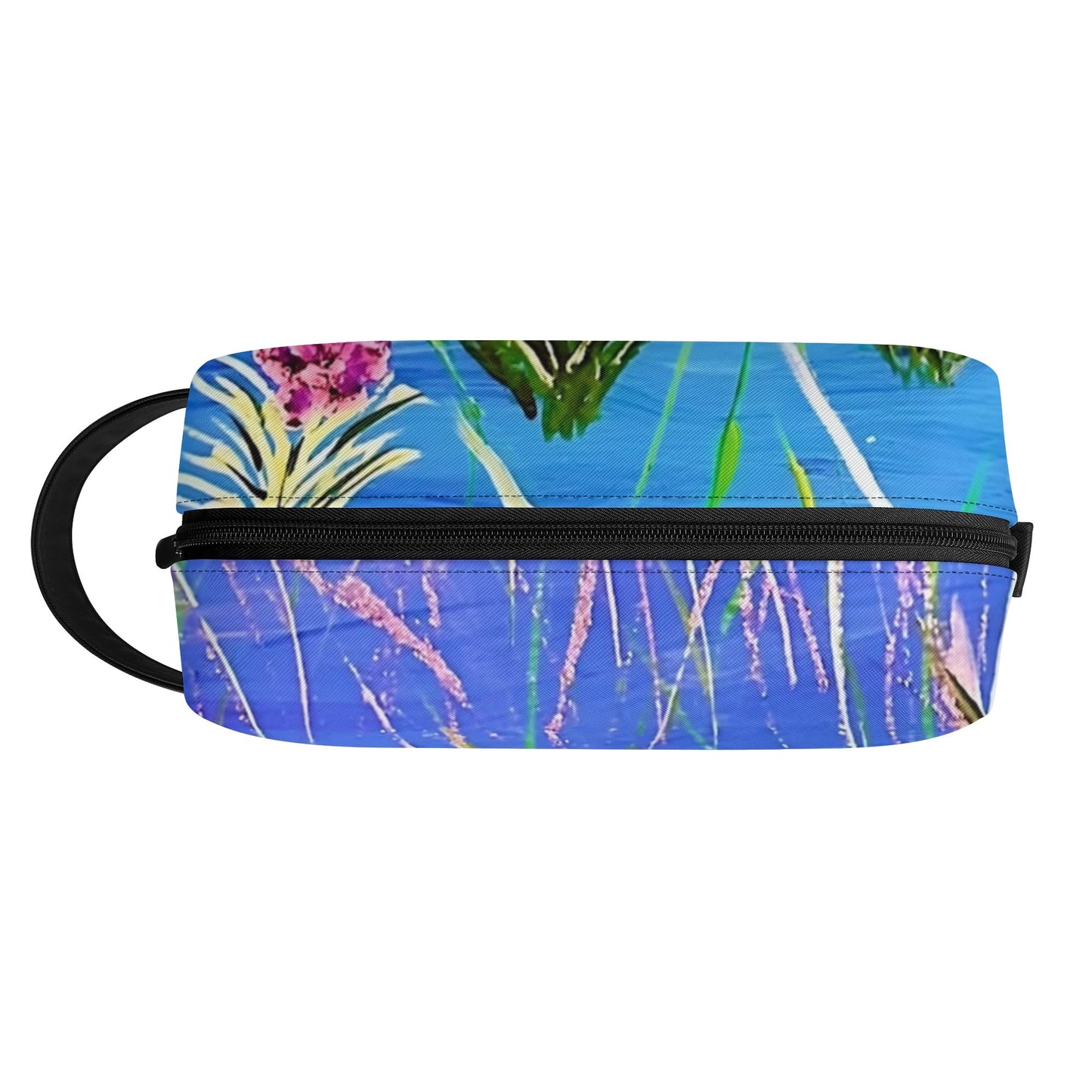 Travel PU Leather Toilettrie Bag Makeup Cosmetics Organizer