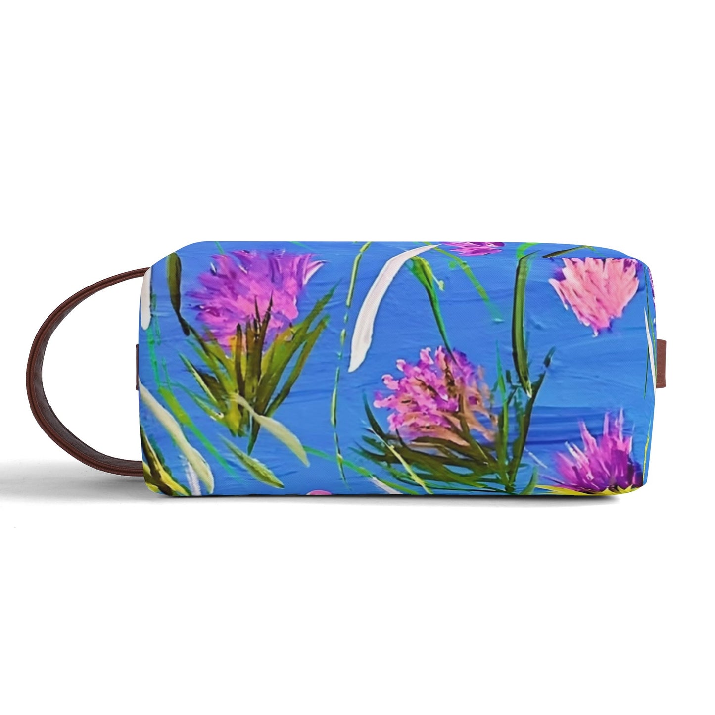 Travel PU Leather Toilettrie Bag Makeup Cosmetics Organizer