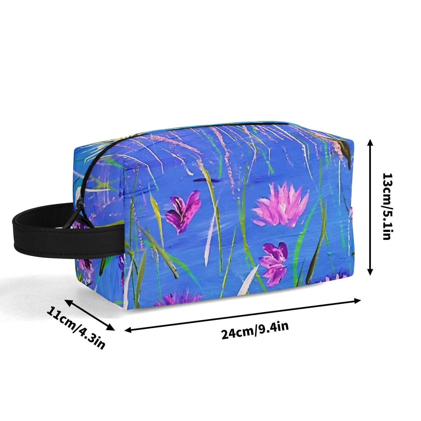 Travel PU Leather Toilettrie Bag Makeup Cosmetics Organizer