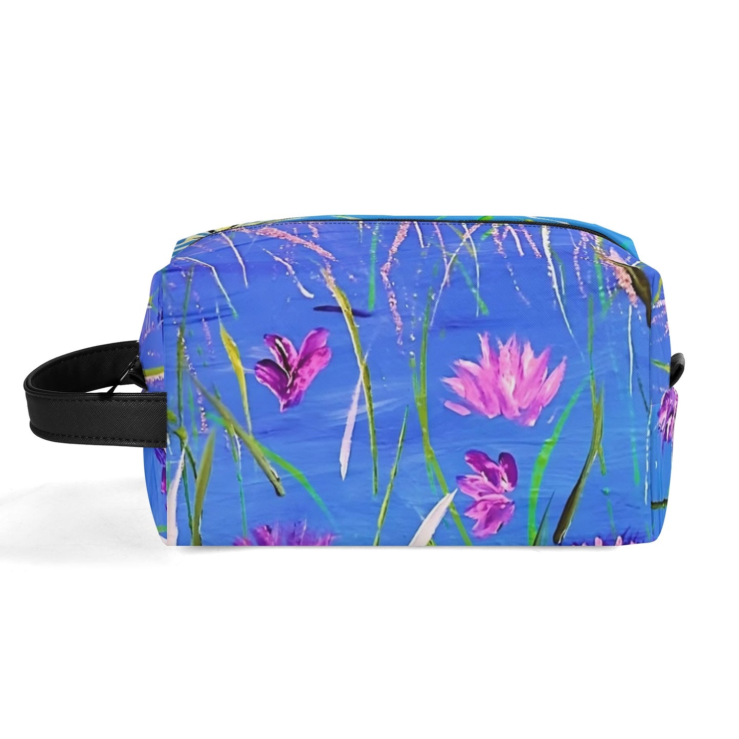 Travel PU Leather Toilettrie Bag Makeup Cosmetics Organizer