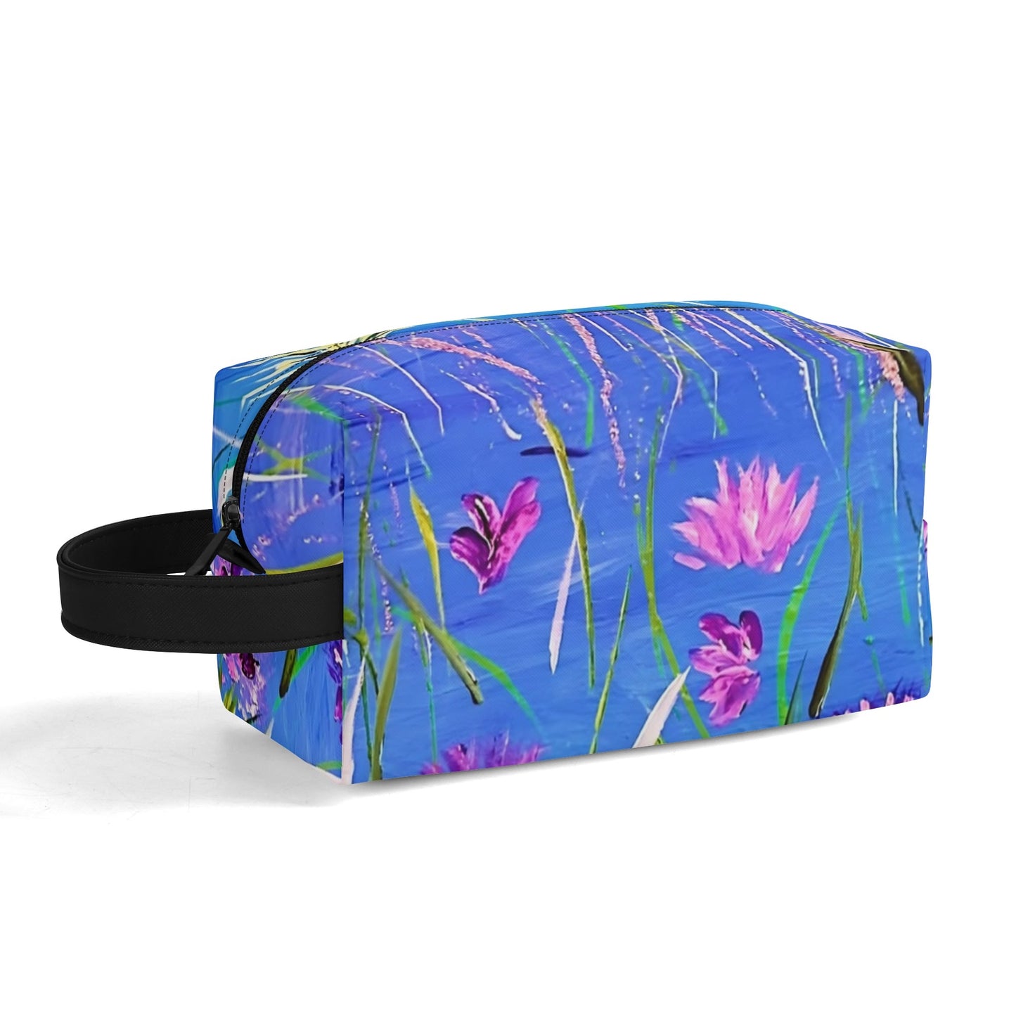 Travel PU Leather Toilettrie Bag Makeup Cosmetics Organizer