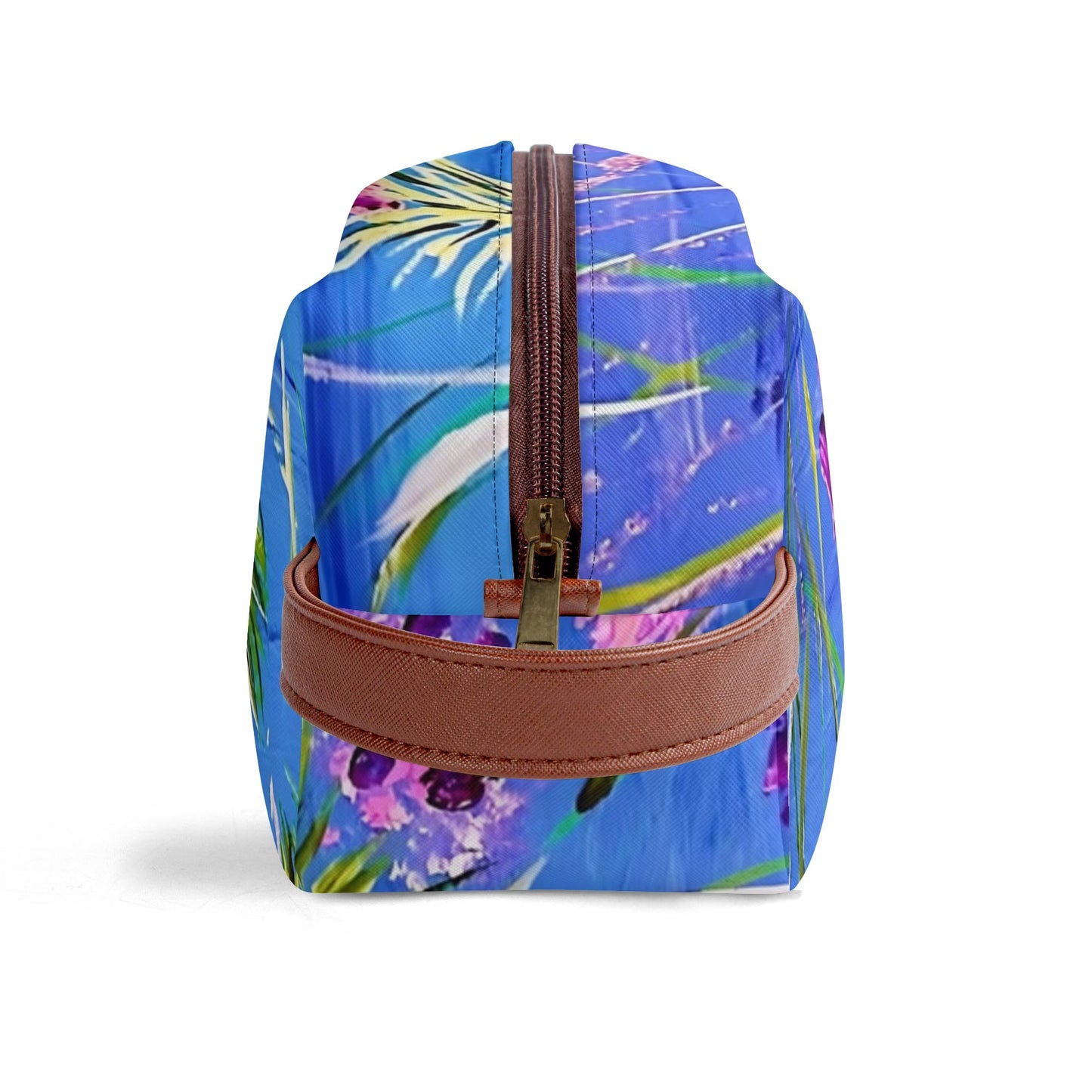 Travel PU Leather Toilettrie Bag Makeup Cosmetics Organizer