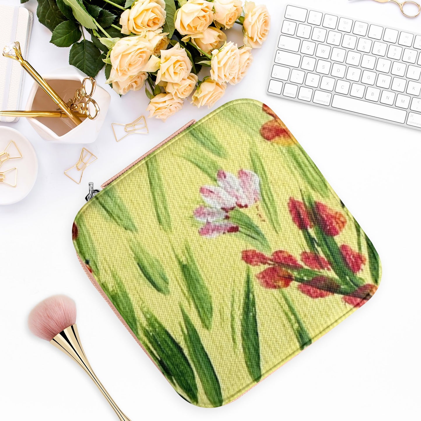 Jewelry Case Display Box with Zipper