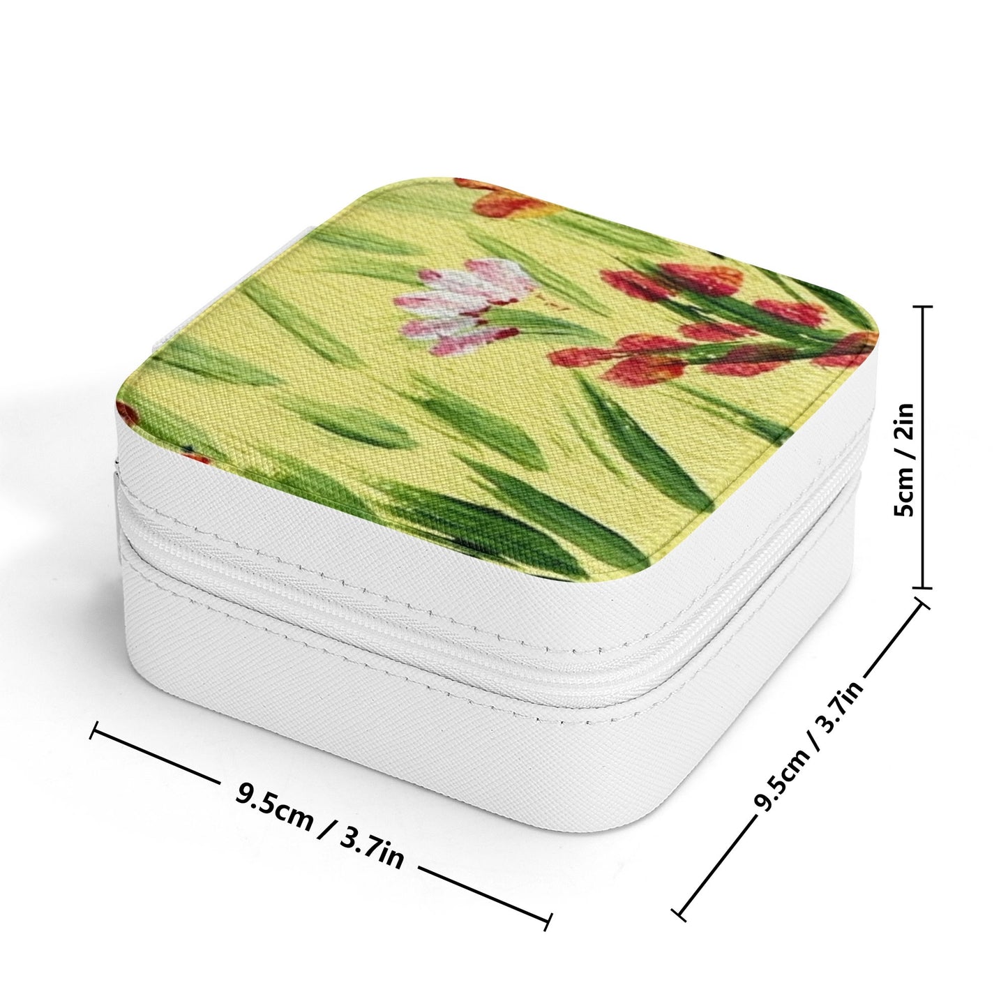 Jewelry Case Display Box with Zipper