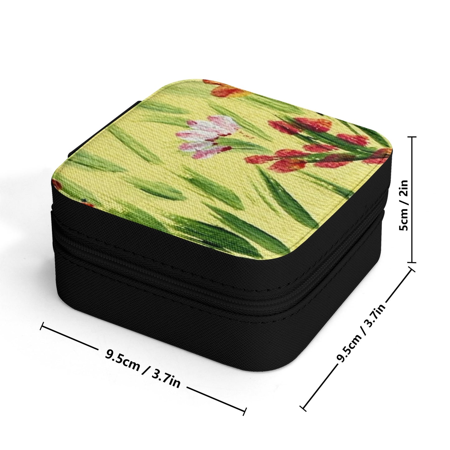 Jewelry Case Display Box with Zipper