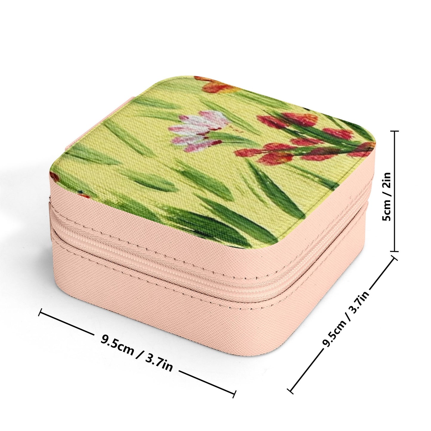 Jewelry Case Display Box with Zipper