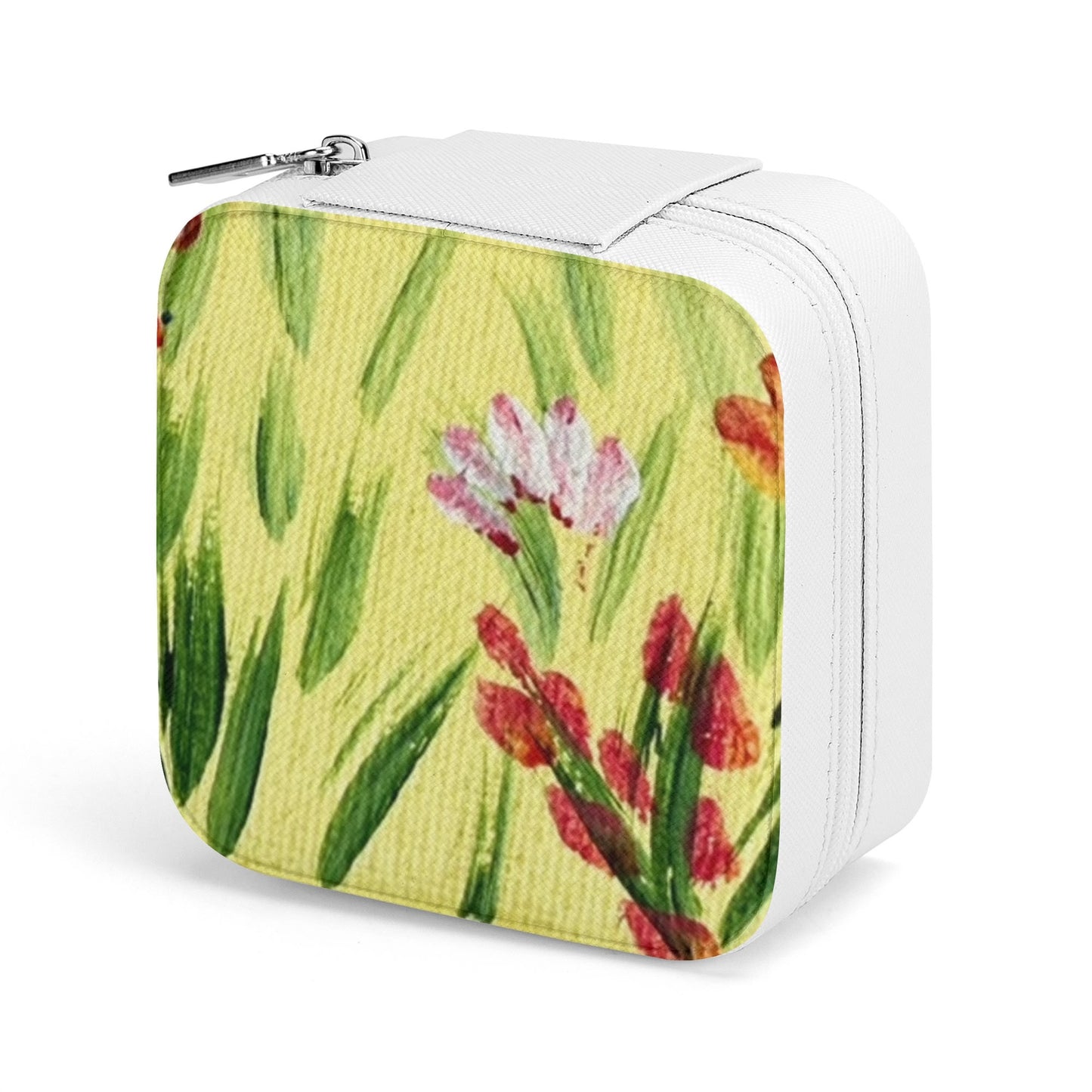 Jewelry Case Display Box with Zipper