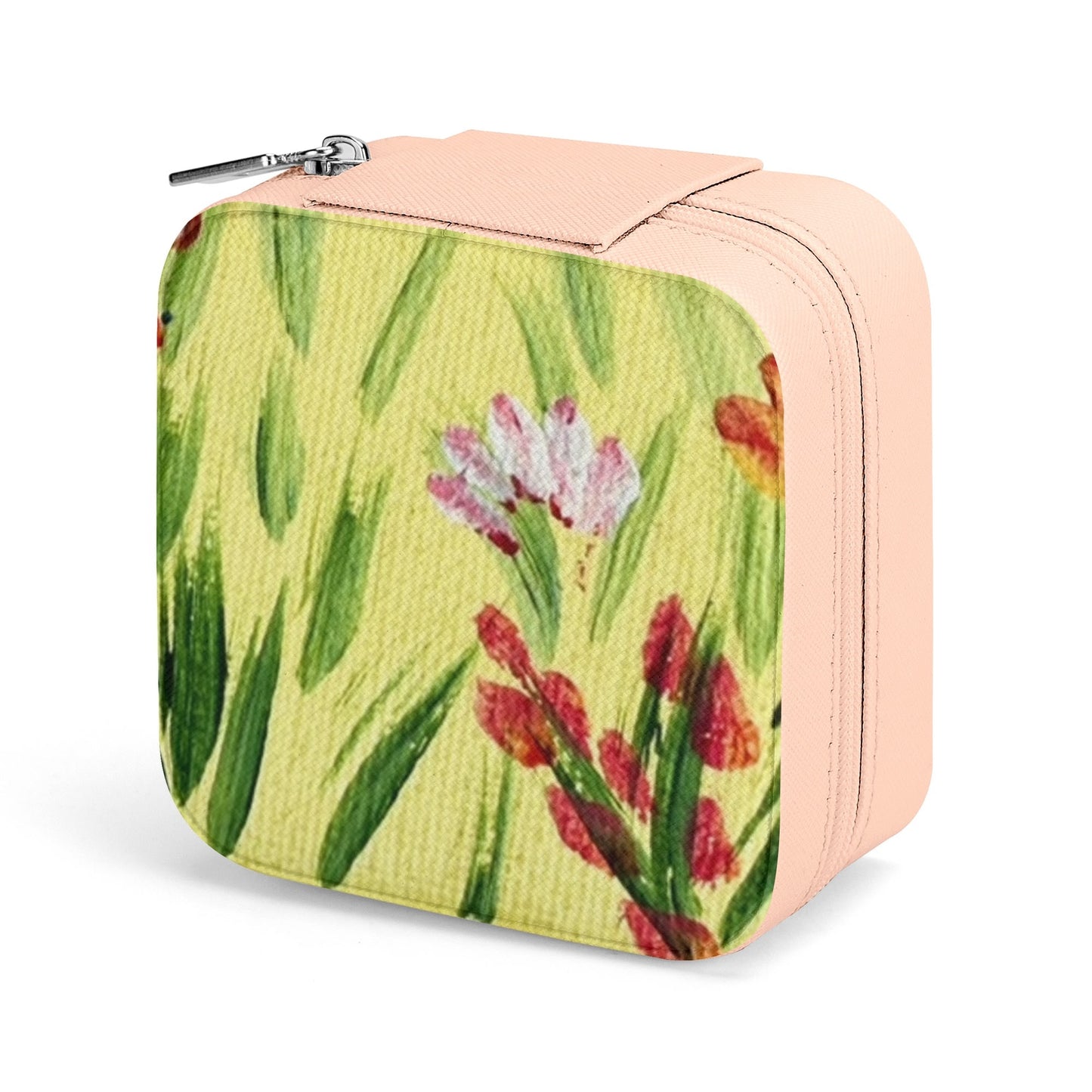 Jewelry Case Display Box with Zipper