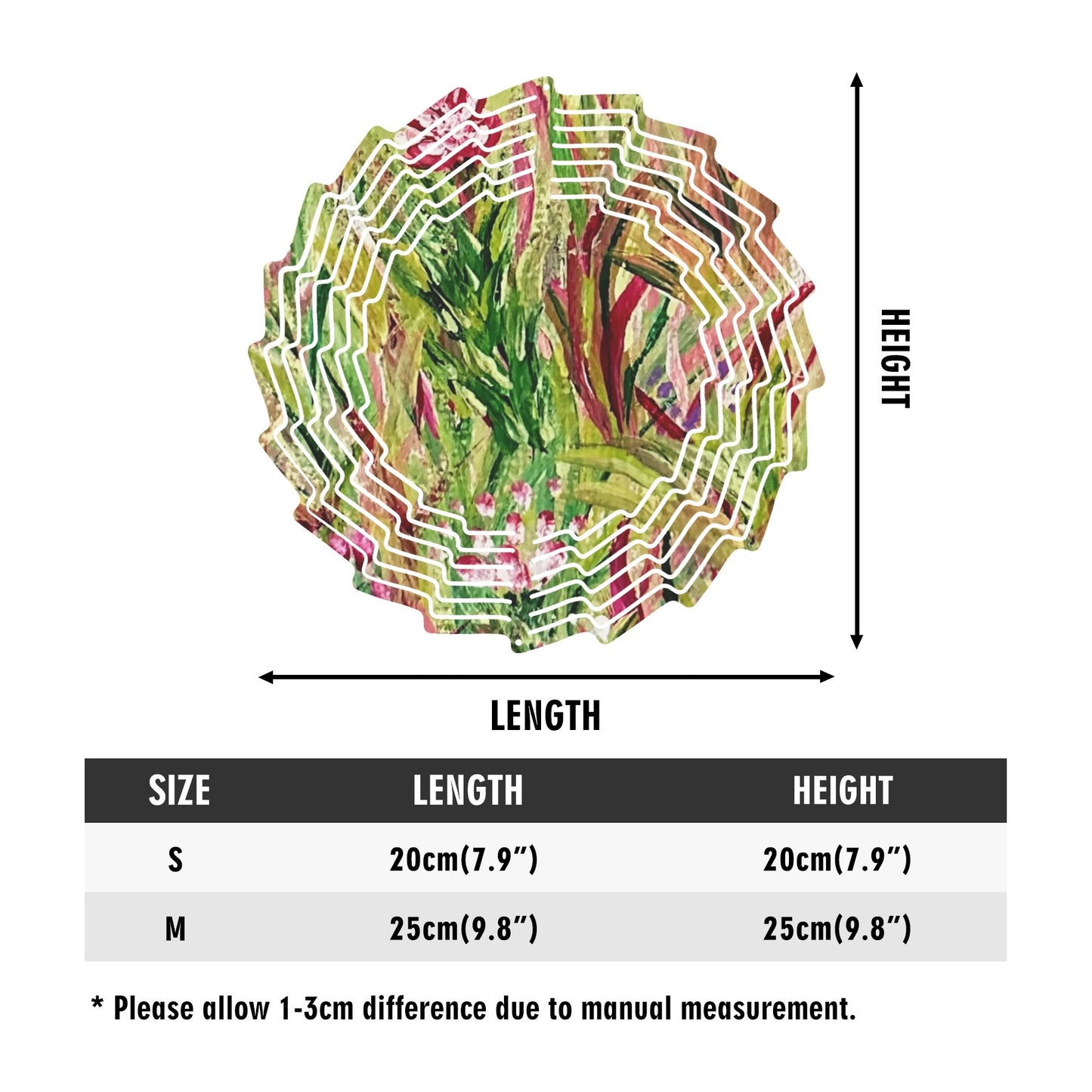 Flower Shape Hanging Wind Spinner