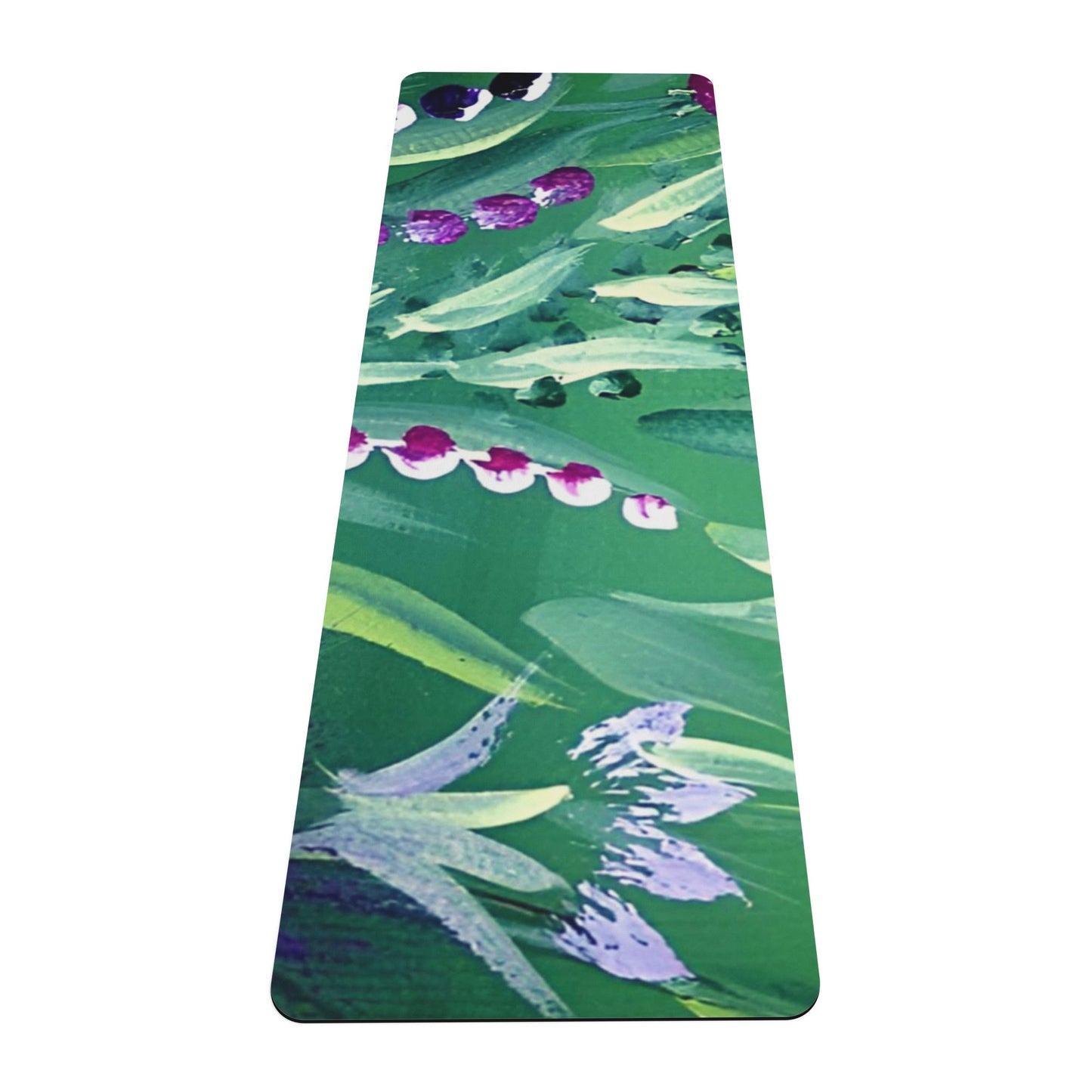 High-Quality Anti-Slip Yoga Mat - 4mm Thick with Suede Surface and Rubber Base - 70 x 24 - Easy to Carry & Clean