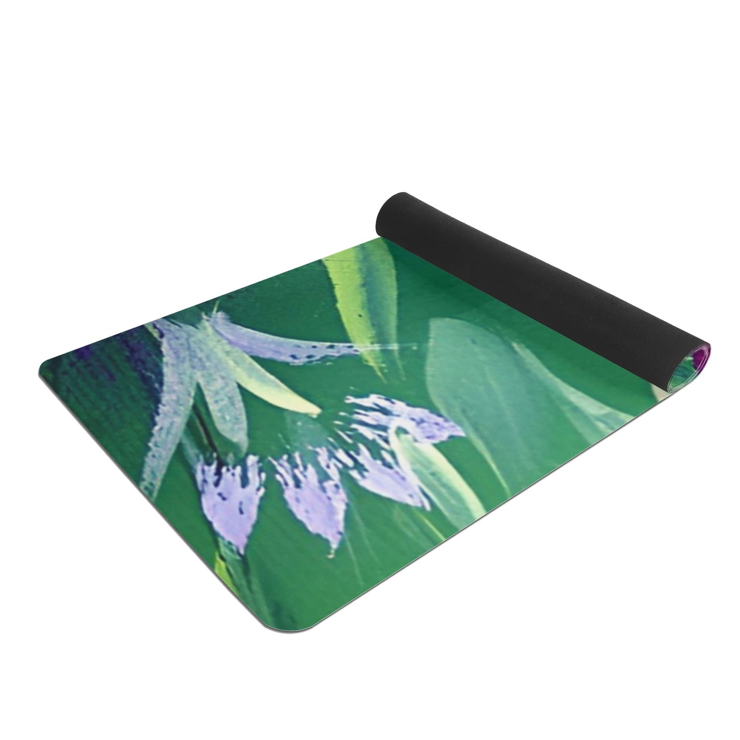 High-Quality Anti-Slip Yoga Mat - 4mm Thick with Suede Surface and Rubber Base - 70 x 24 - Easy to Carry & Clean