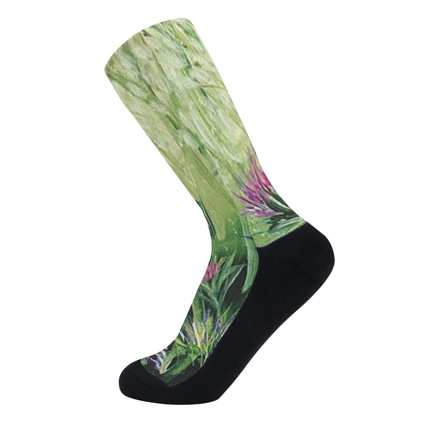 Crew Socks - Polyester/Cotton Blend, Seamless Toe Closure, Reinforced Heel & Toe, Elastic Arch Support, Perfect for Sports & Fashion