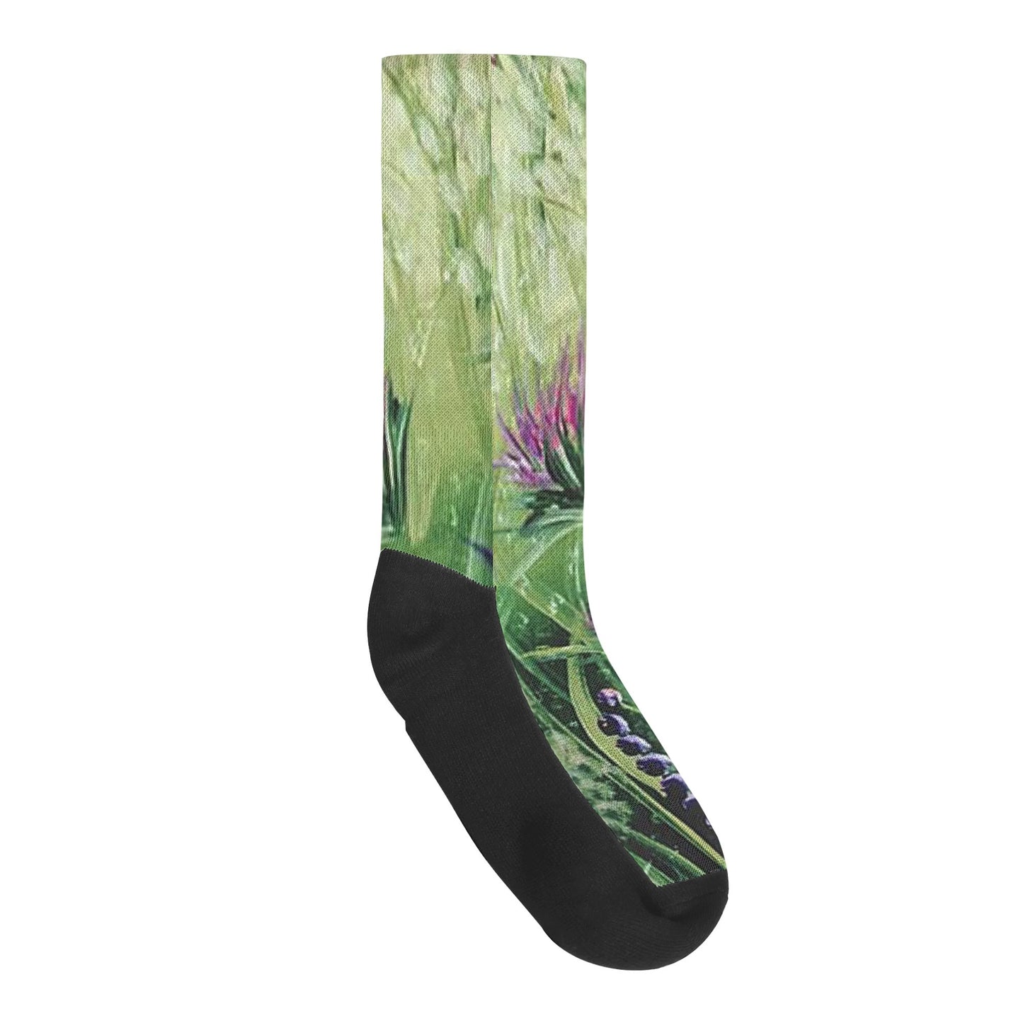 Crew Socks - Polyester/Cotton Blend, Seamless Toe Closure, Reinforced Heel & Toe, Elastic Arch Support, Perfect for Sports & Fashion