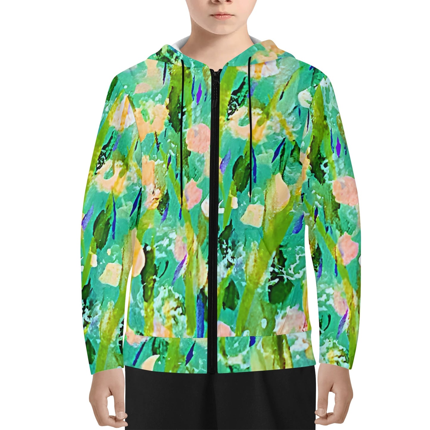 Youth Lightweight Zipper Jumper Sweatshirt Hoodie