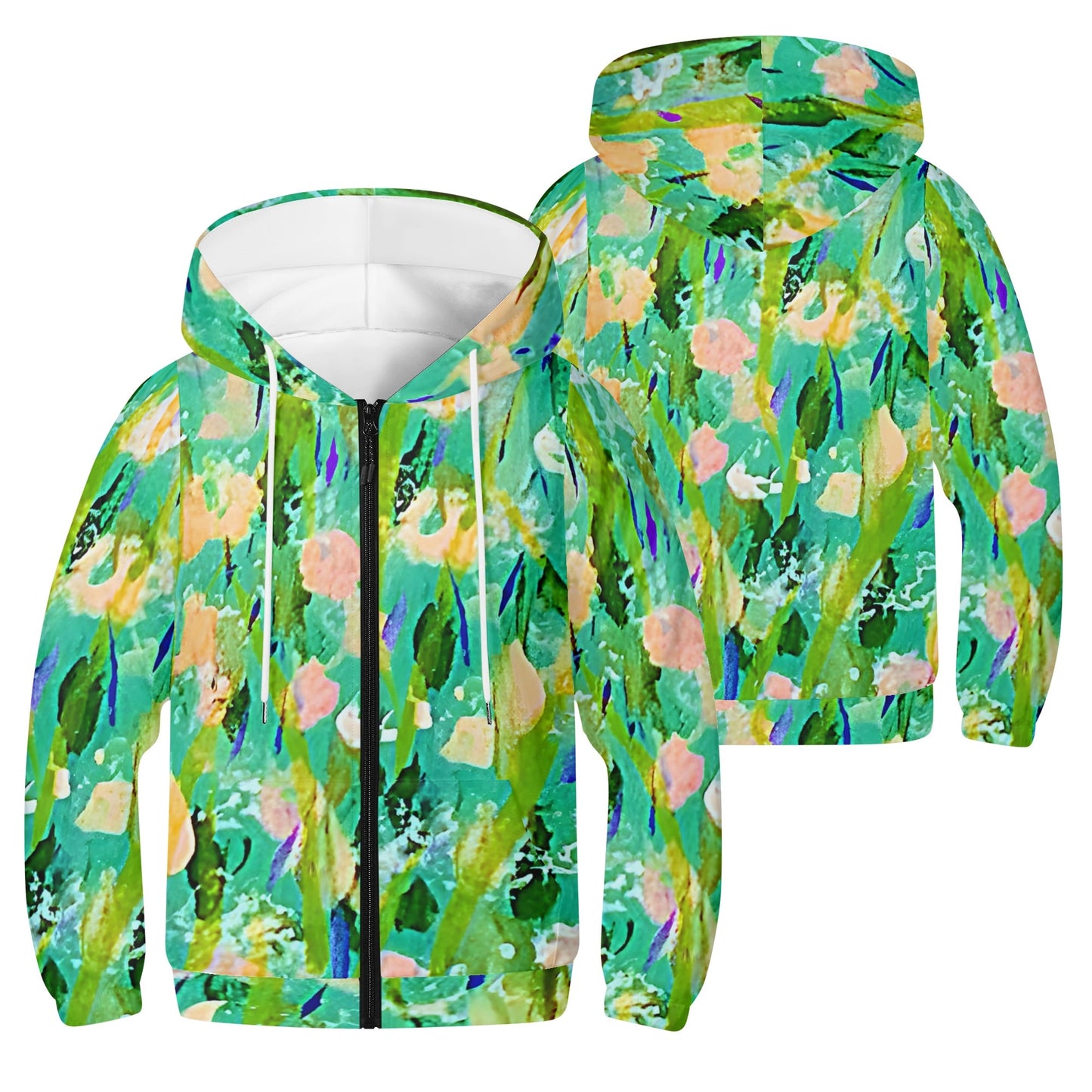 Youth Lightweight Zipper Jumper Sweatshirt Hoodie