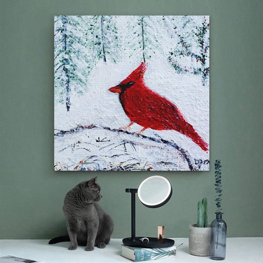 Winter Cardinal Canvas Print