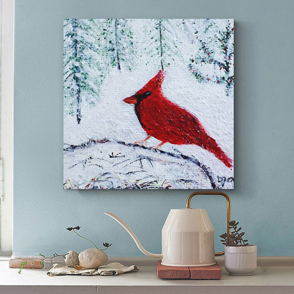 Winter Cardinal Canvas Print