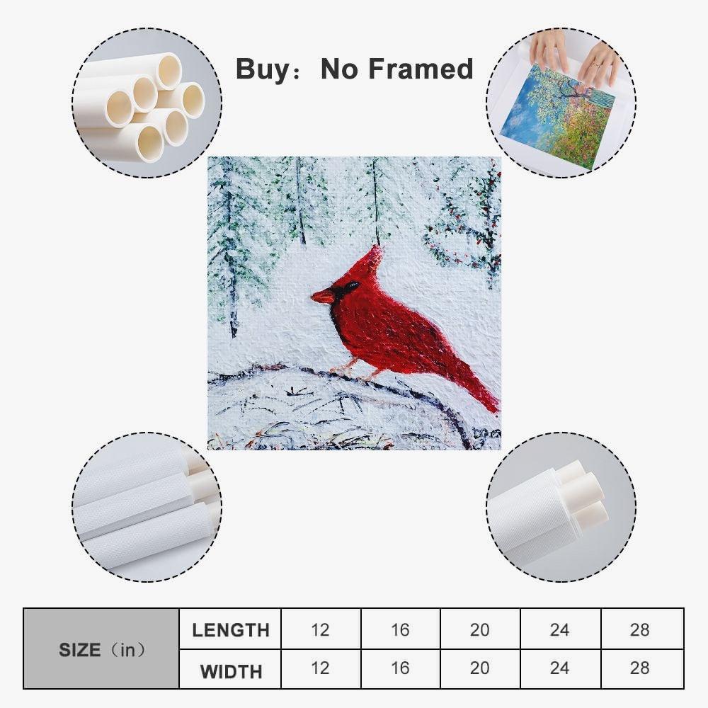 Winter Cardinal Canvas Print