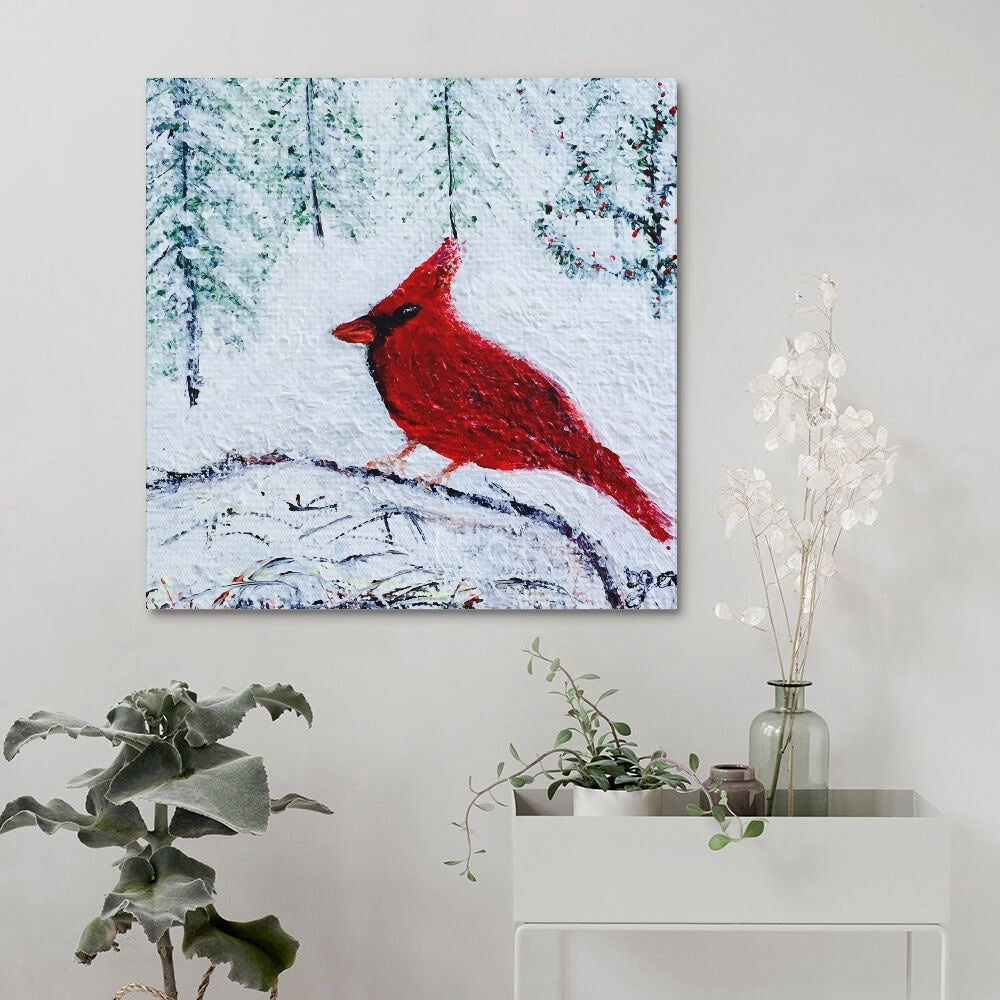 Winter Cardinal Canvas Print
