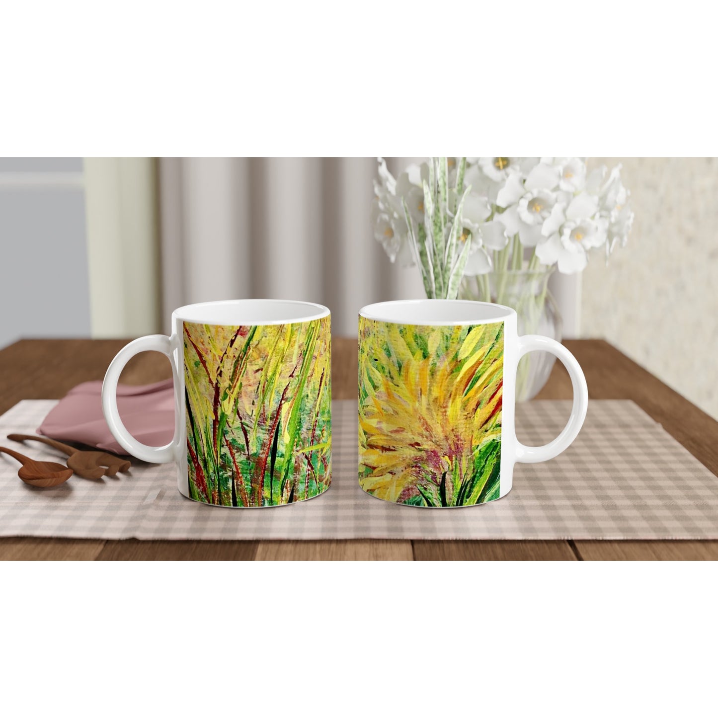 Yellow Flower 11oz Ceramic Mug