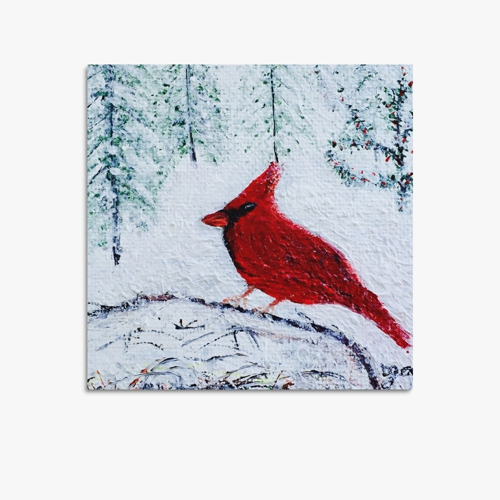 Winter Cardinal Canvas Print