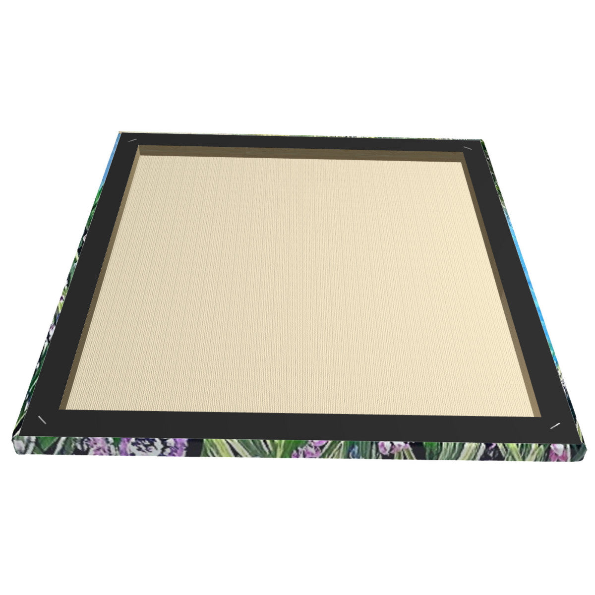 The Canal Canvas with Mounting Brackets 16x16in