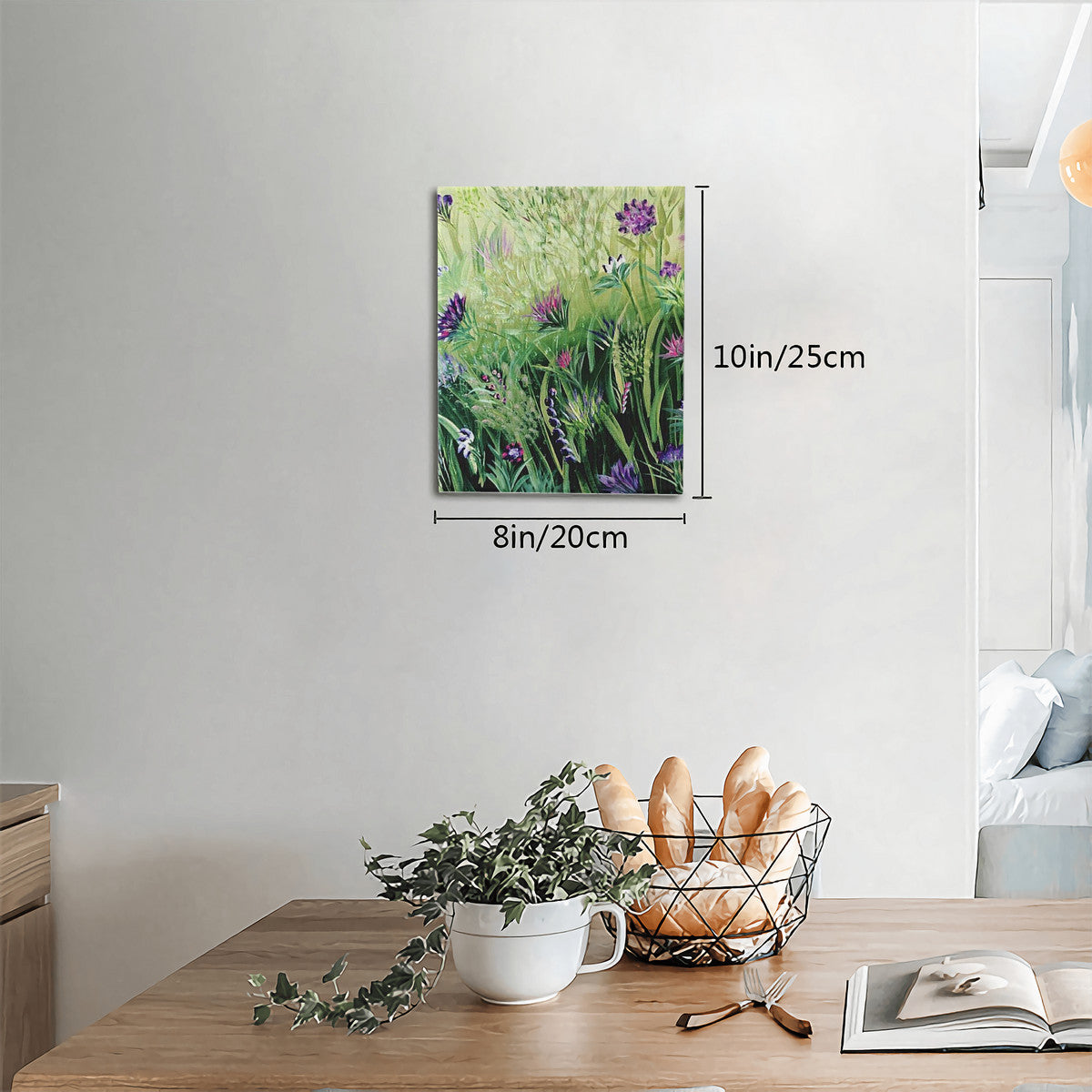 Canvas with Mounting Brackets 8x10in