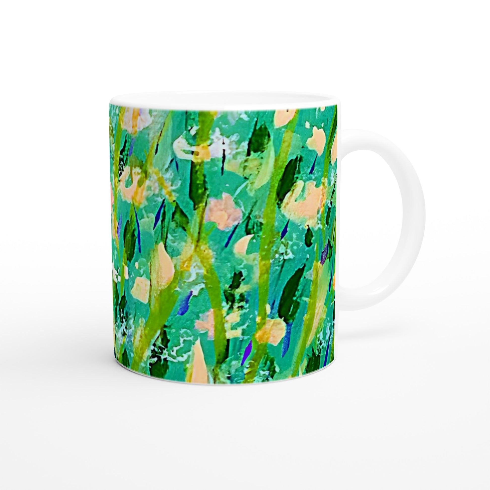 Yellow Green 11oz Ceramic Mug