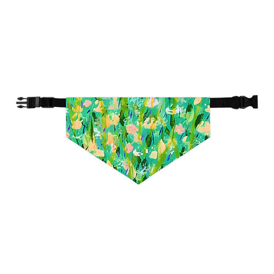 Green and Yellow Pet Bandana Collar