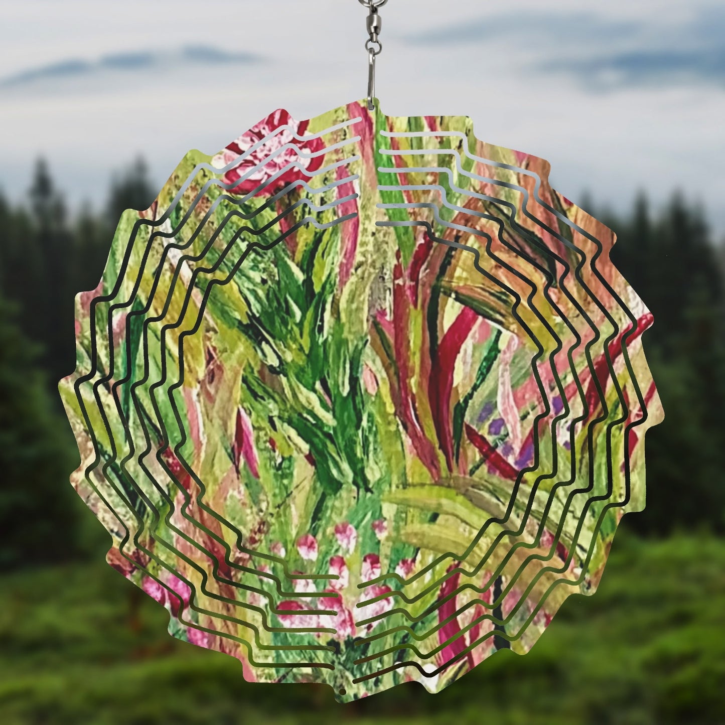 Flower Shape Hanging Wind Spinner