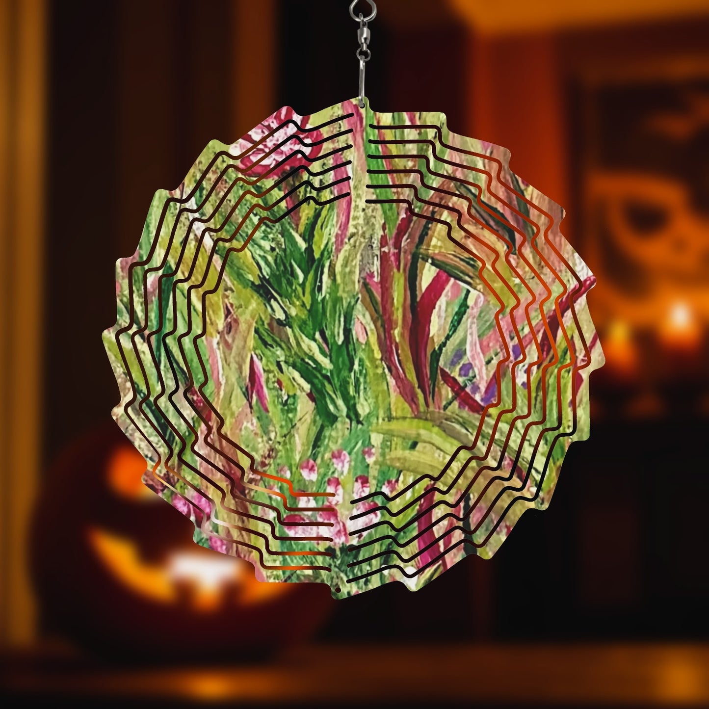 Flower Shape Hanging Wind Spinner