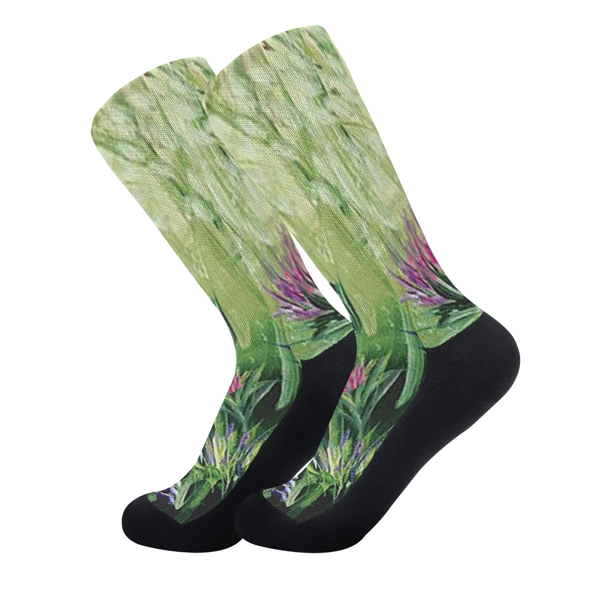 Crew Socks - Polyester/Cotton Blend, Seamless Toe Closure, Reinforced Heel & Toe, Elastic Arch Support, Perfect for Sports & Fashion – S/M