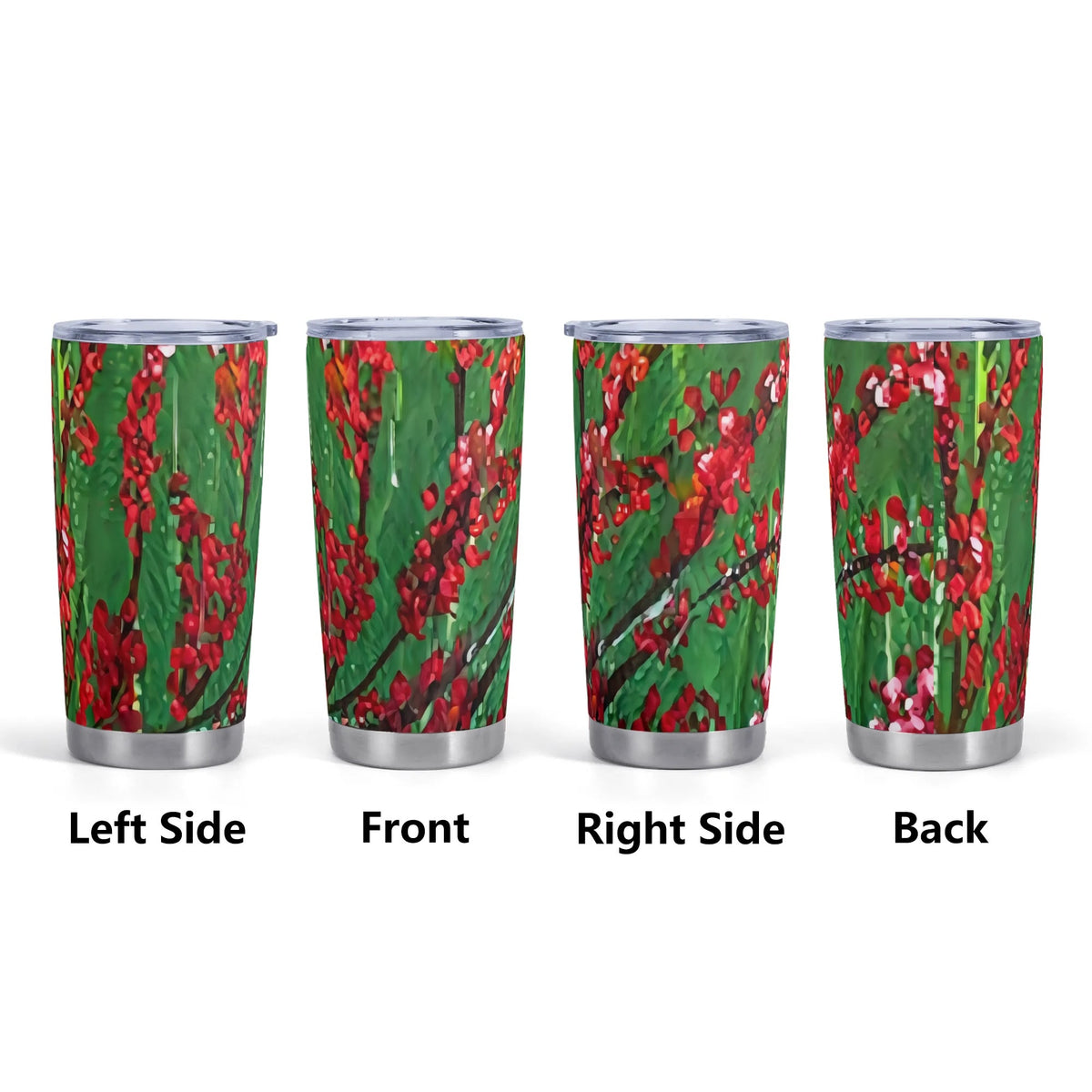Red Berries 20 oz Car Tumbler – view 3