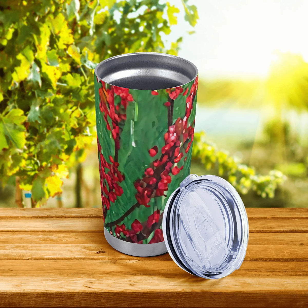 Red Berries 20 oz Car Tumbler – view 4