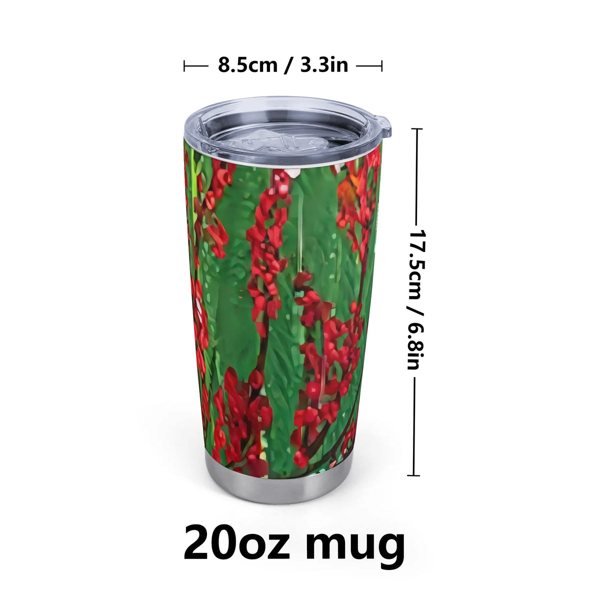 Red Berries 20 oz Car Tumbler – view 7