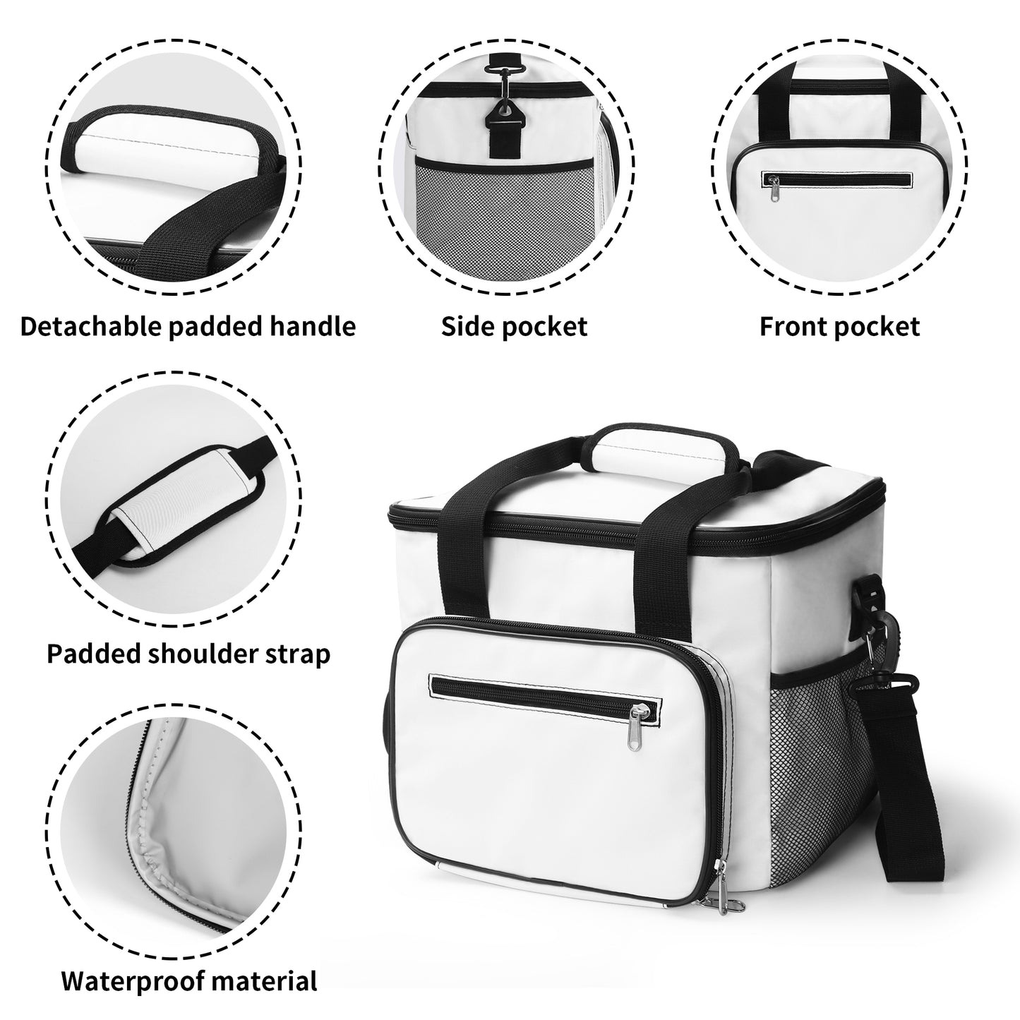 Insulated Picnic Bag Leakproof Cooler Bag Lunch Box