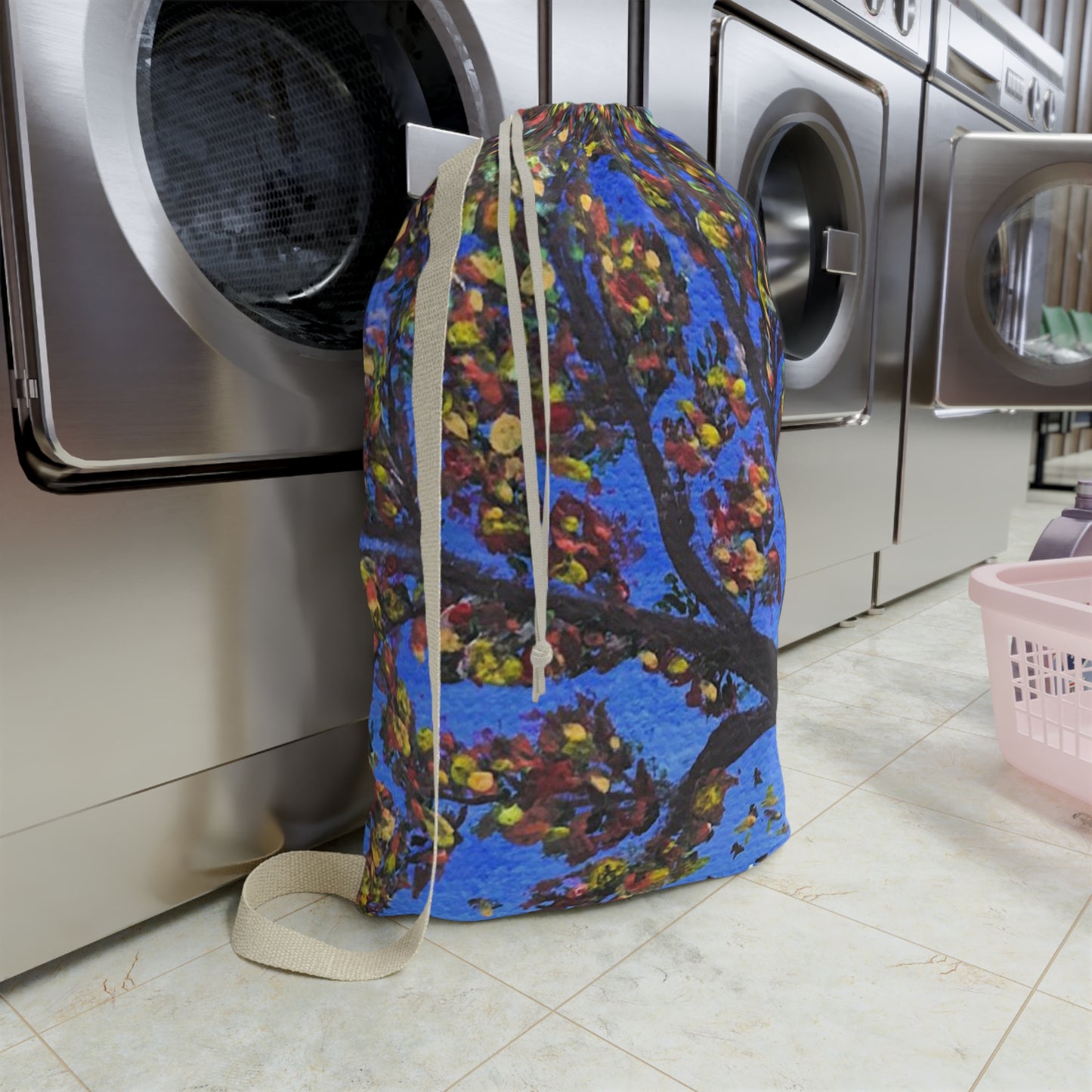 Colorful Tree Laundry Bag