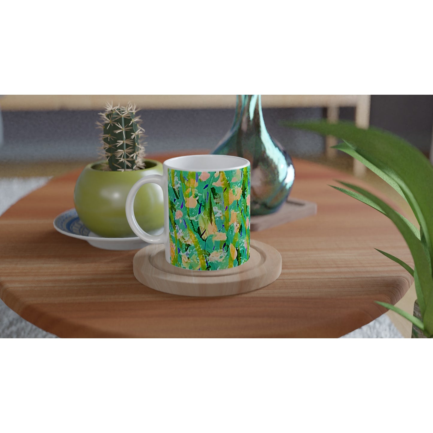 Yellow Green 11oz Ceramic Mug