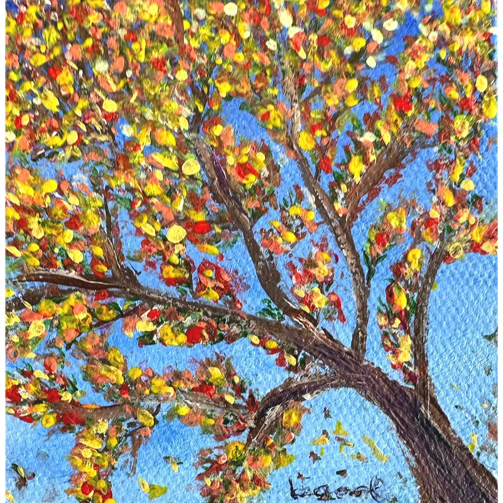 Multi Colored Tree Painting